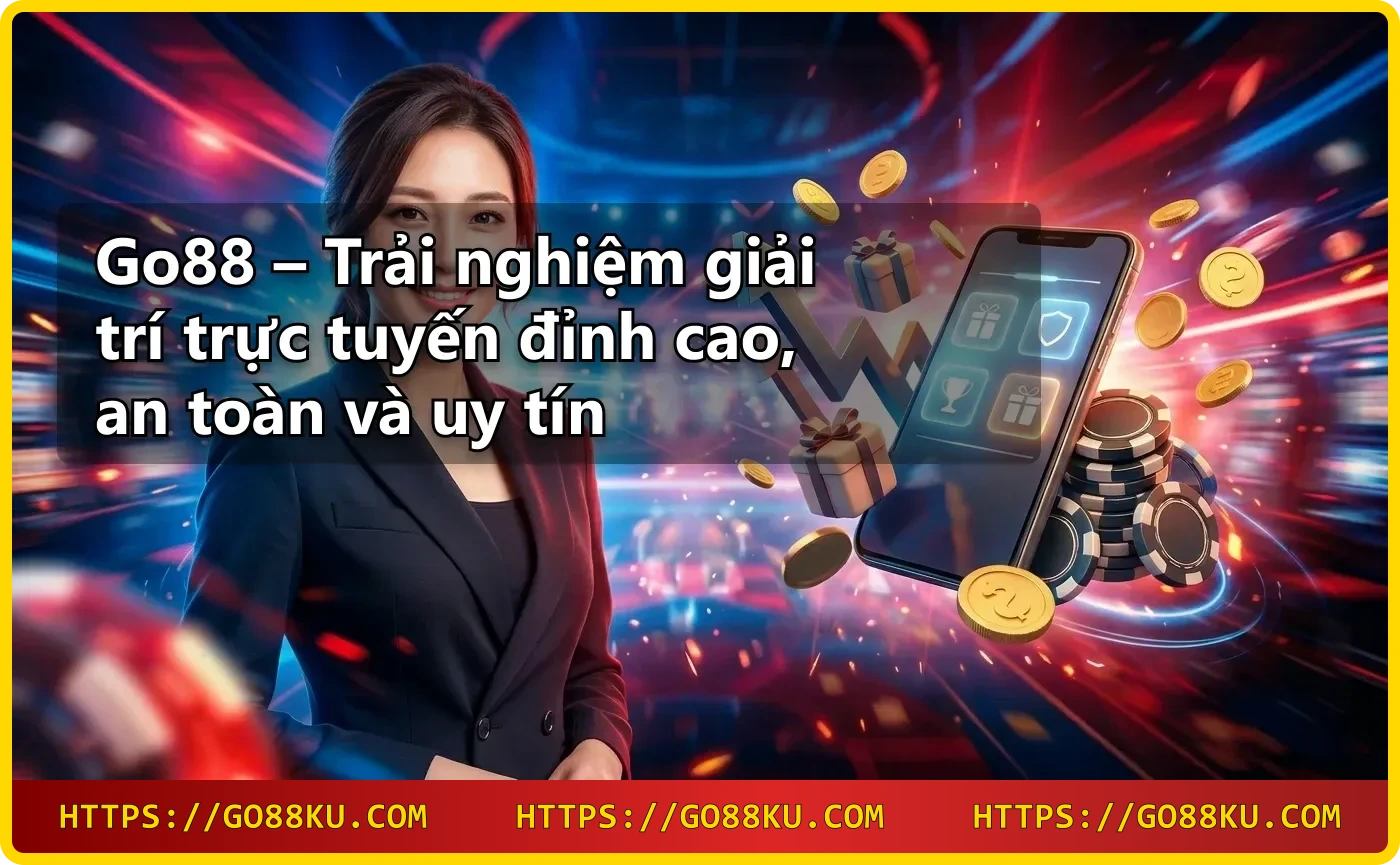 Go88 bảo mật và uy tín với biểu tượng khiên và các trò chơi